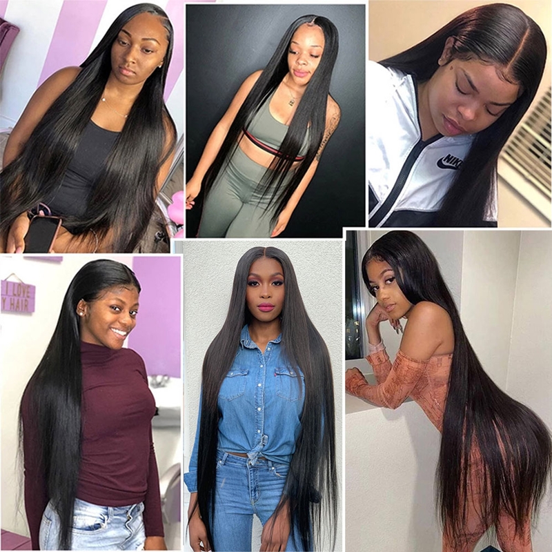 Long Hair 30-40 Inches Straight 4x4 5x5 13x4 HD Lace Wigs - 图片 4
